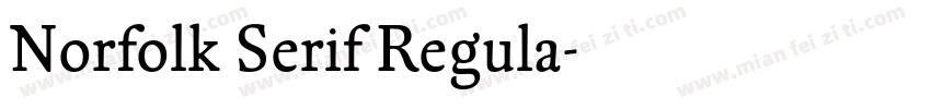 Norfolk Serif Regula字体转换